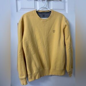 Izod Men's Crewneck Sweatshirt in Light Yellow